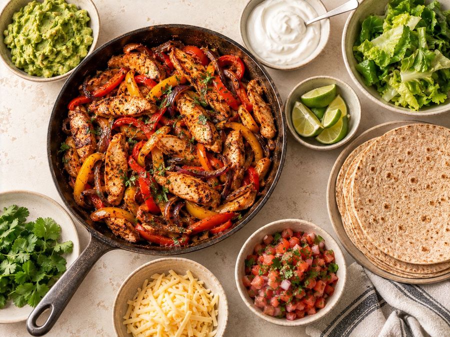 Chicken fajitas